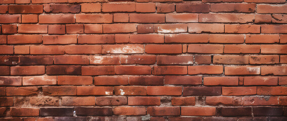 Old Red brick wall texture background