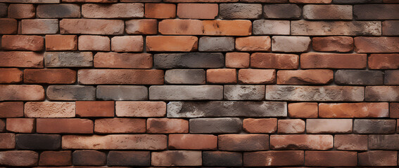Obraz premium Old Red brick wall texture background