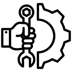 Repairing Outline Icon