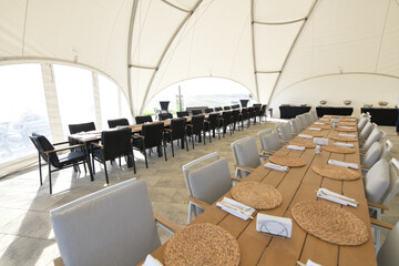 conference hall in room