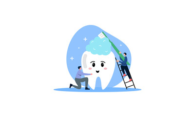 Dental care concept illustration vector