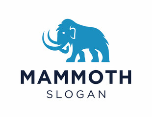Logo design about Mammoth on a white background. made using the CorelDraw application.