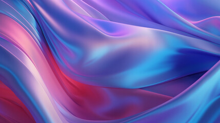 Obraz premium グラデーションのかかった淡い色の布地が描く曲線