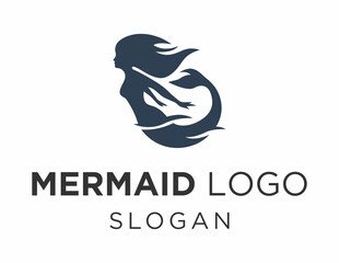 Logo design about Mermaid on a white background. made using the CorelDraw application.
