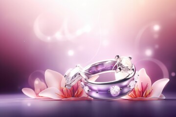 royal and designer ring jewelry photography for wedding event generative ai