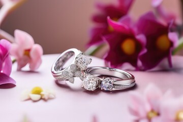 premium and designer wedding ring jewel for special event generative ai
