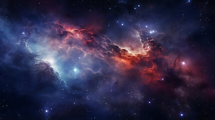 Space scene with stars in the galaxy.