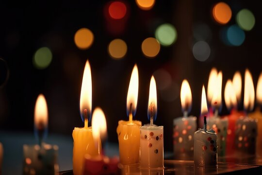 modern and scented candle photography for festive event decor