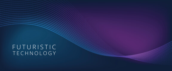 Dynamic modern technology background vector template. This illustration seamlessly integrates futuristic elements, circuit patterns, and dynamic shapes, offering a visually striking representation of 