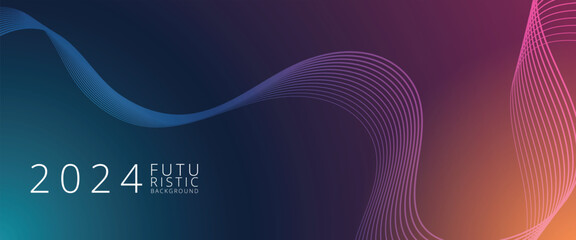 Dynamic modern technology background vector template.