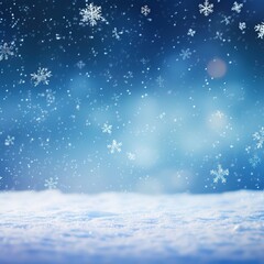 Naklejka premium christmas background with snowflakes