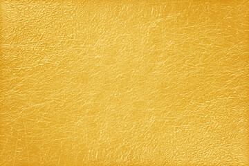 Shiny yellow leaf gold foil texture background