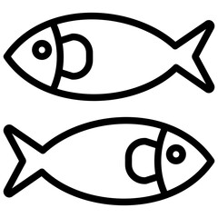 Fish Outline Icon