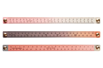 Accurate Measurement Instruments Isolated on Transparent Background