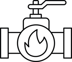 gas tap Vector Icon easily modified

