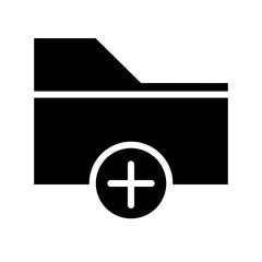 Fototapeta premium Add Files Folder Icon