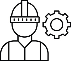 Worker Vector Icon easily modified

