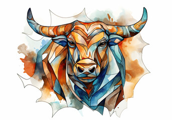 Taurus   zodiac sign. Astrology calendar. Esoteric horoscope and fortune telling concept