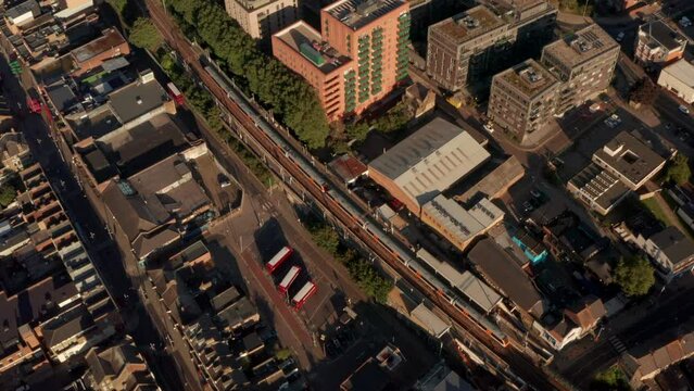 london overground train leaving st James street station