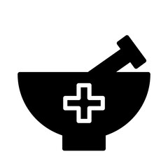 Pharmacy Herbs Mortar Icon