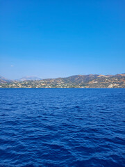 View from a cruise ship on the Mediterranean Sea