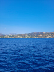 Fototapeta premium View from a cruise ship on the Mediterranean Sea