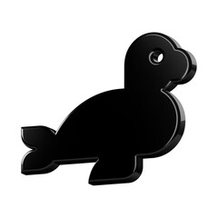 This is a beautifully designed 3D icon with a beautiful metallic texture.