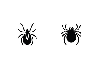 minimal style American Dog Tick icon illustration design