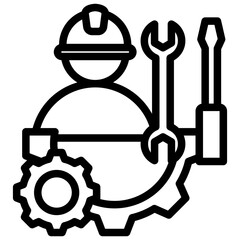 Maintenance Outline Icon