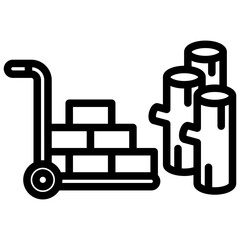 Raw Material Outline Icon