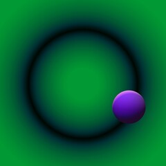 a wandering world,  Abstract composition with geometric figurative elements in a multidimensional space,