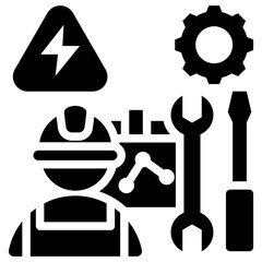 Mechanical Glyph Icon