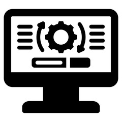 Software Updates Glyph Icon