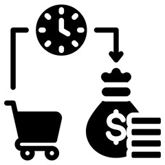 Market Liquidity Glyph Icon