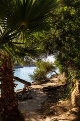 Walkway along the bay of Cala Gran, Cala d'Or, Mallorca