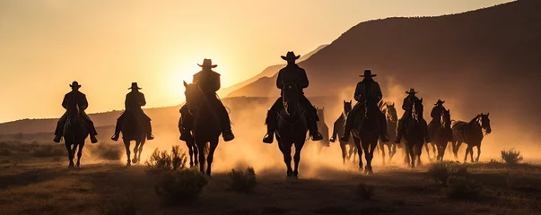 Fotobehang Cowboy Gang © emir