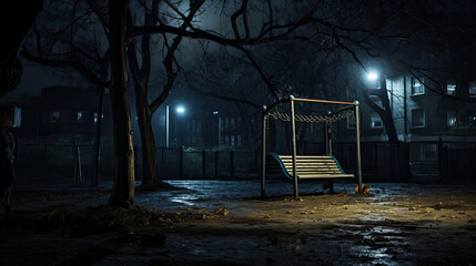 Forgotten Playground at Midnight