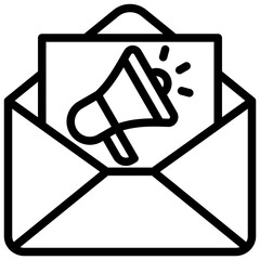 E-Marketing Outline Icon