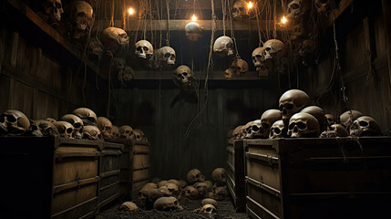 Skulls in a Haunted Attic