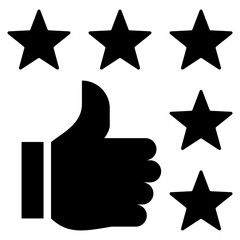 Product Reviews Glyph Icon