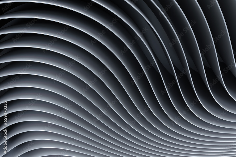 Poster background with wavy lines. black backdrop. stylish background for web page design. abstract wallpap