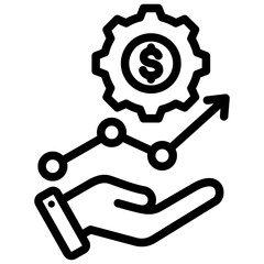 Financial Service Outline Icon