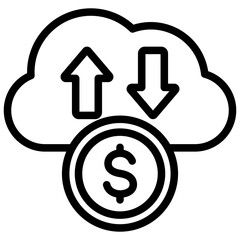 Online Payment Outline Icon