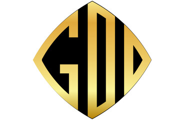 GDD,DD, GD, logos. Abstract initial monogram letter alphabet logo design