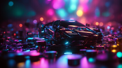 optics background with spots