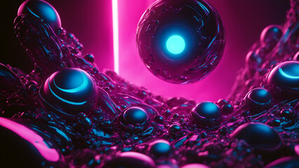 abstract background with bubbles