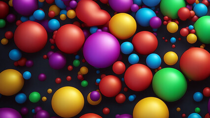 colorful balloons background