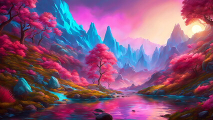tropical coral reef scene
