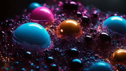 water drops on a glass