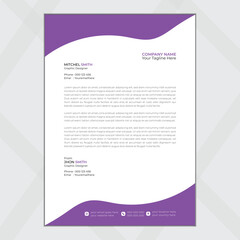 Modern business and corporate letterhead template